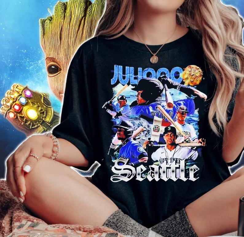 Baseball Player Julio Rodriguez MLB Mariners Vintage Shirt t-shirt woman shirt