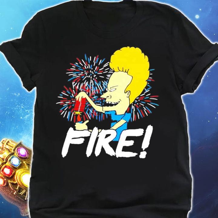 Beavis Fire 4th Of July Funny Shirt t-shirt shirt