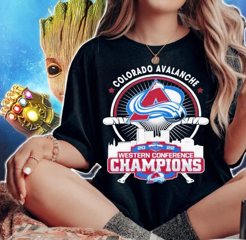 Colorado Avalanche Western Conference Champions 2022 T-Shirt t-shirt woman shirt
