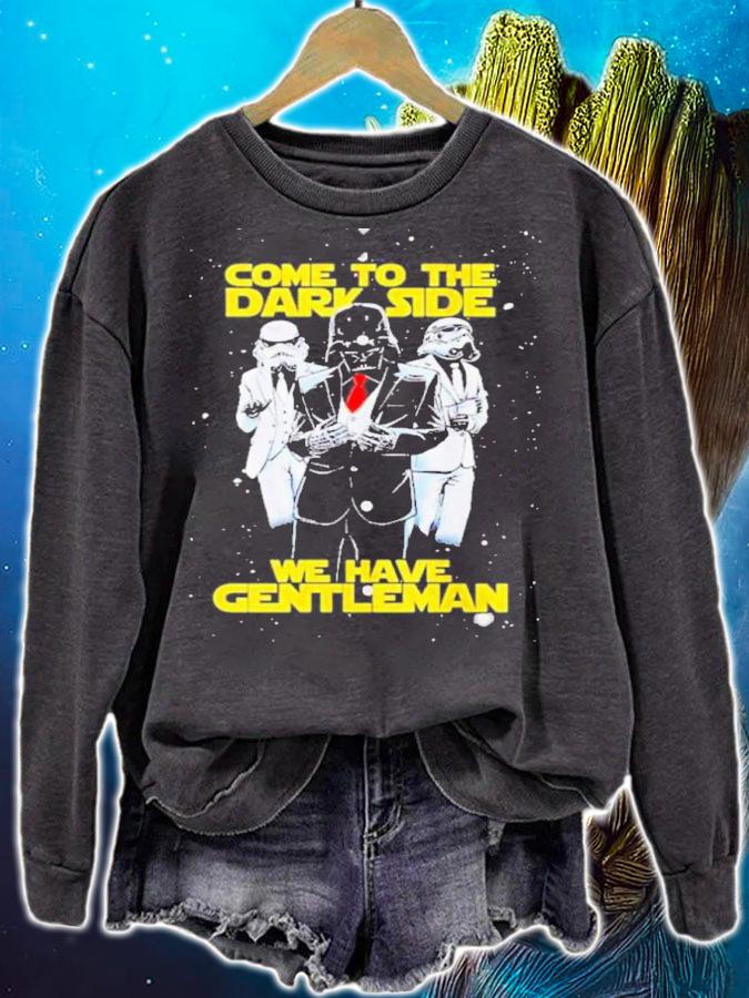 Come To The Dark Side We Have Gentleman Darth Vader Star Wars Shirt t-shirt sweatshirt