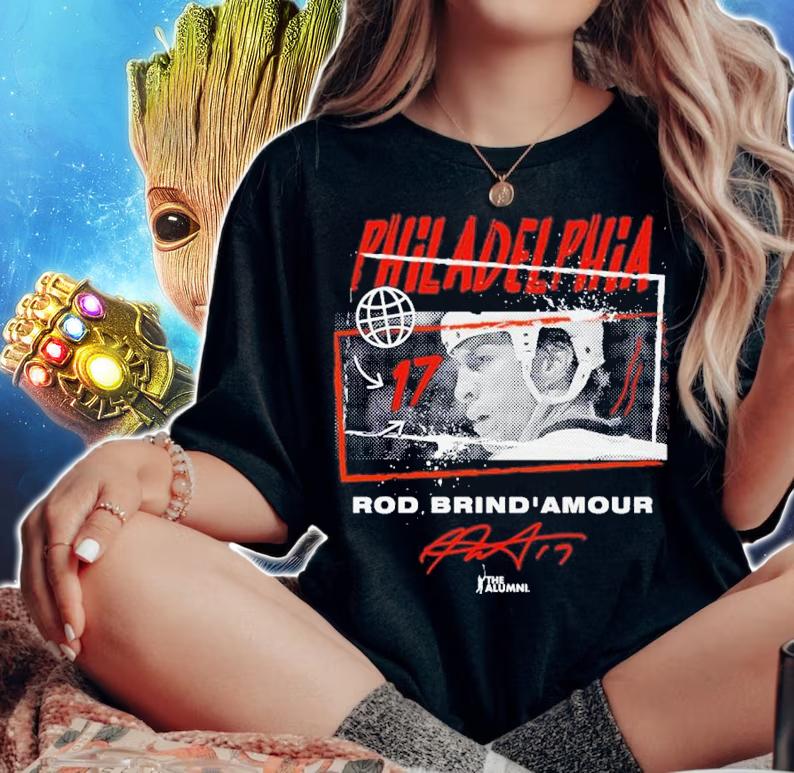 Rod Brind'Amour Philadelphia Tones Hockey Signature Shirt t-shirt woman shirt