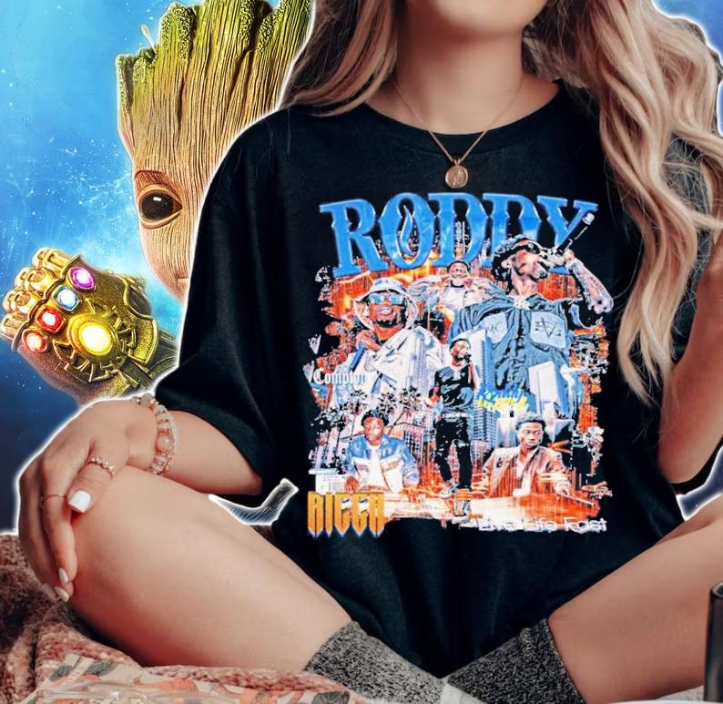Roddy Ricch Retro Vintage Shirt t-shirt woman shirt