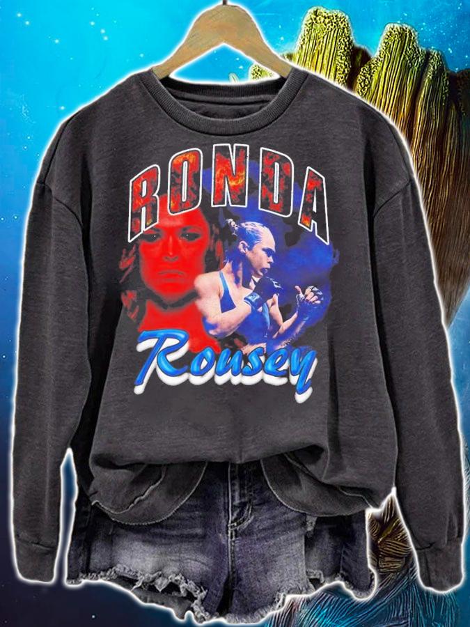 Ronda Rousey Vintage Rap Style Rowdy Rousey T-Shirt t-shirt sweatshirt