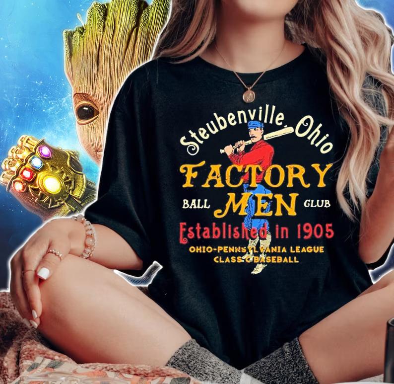Steubenville Factory Men Ohio Vintage Defunct Baseball Teams shirt t-shirt woman shirt