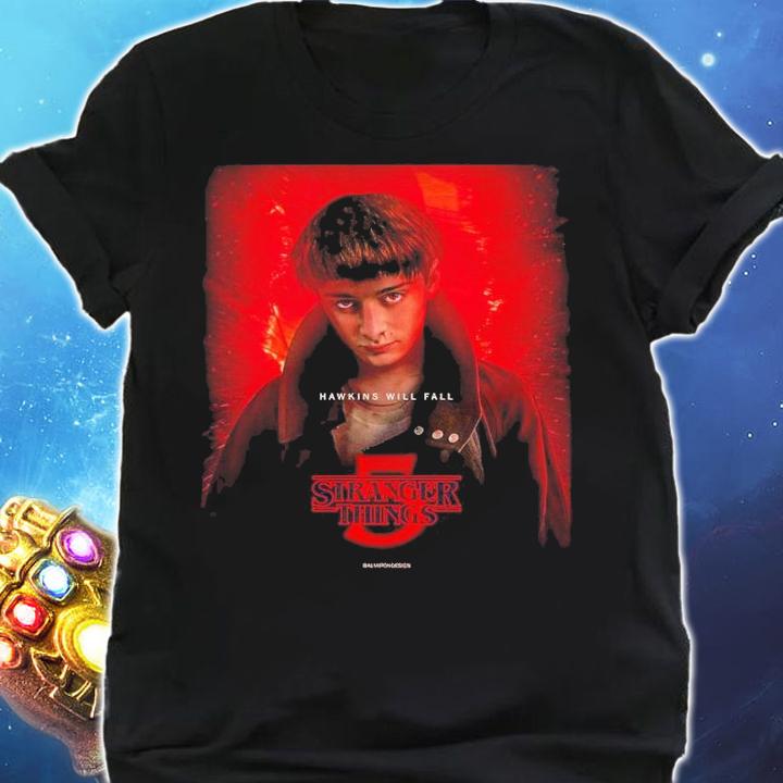 Stranger Things 5 Hawkins will fall the last victim shirt t-shirt shirt