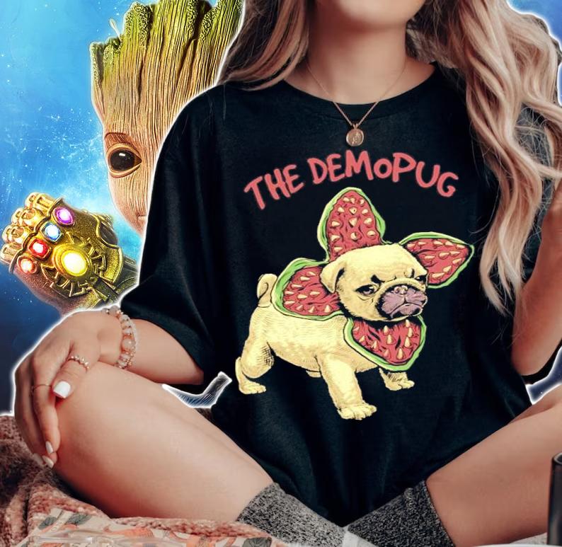 Stranger Things The DemoPug shirt t-shirt woman shirt