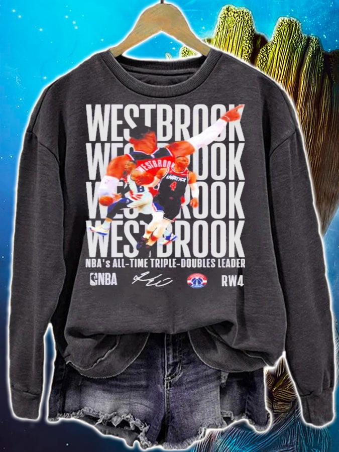 Typography Russell Westbrook NBA Basketball Shirt t-shirt sweatshirt