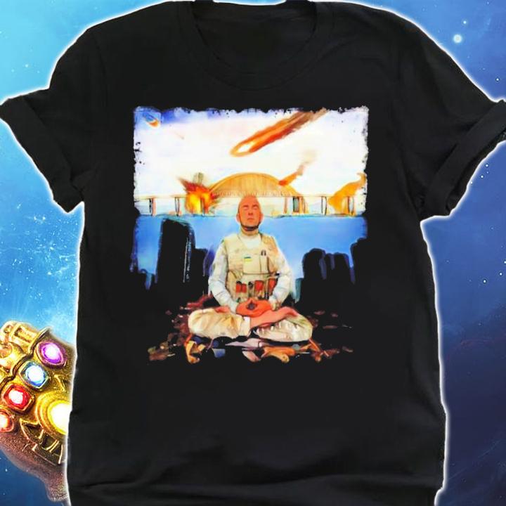 Ukrainian Yoga Meditating Soldier Shirt t-shirt shirt
