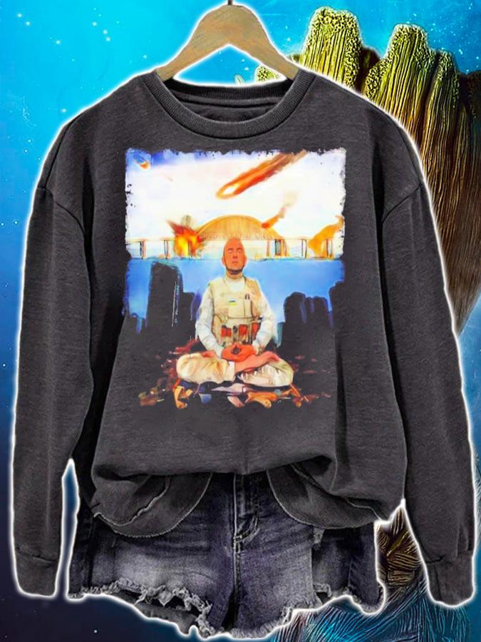 Ukrainian Yoga Meditating Soldier Shirt t-shirt sweatshirt