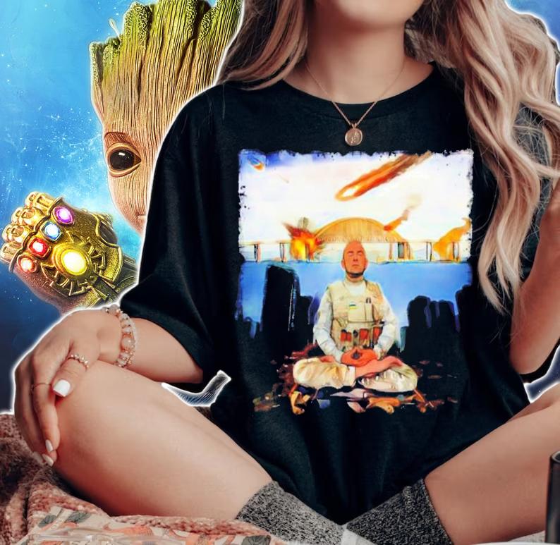 Ukrainian Yoga Meditating Soldier Shirt t-shirt woman shirt