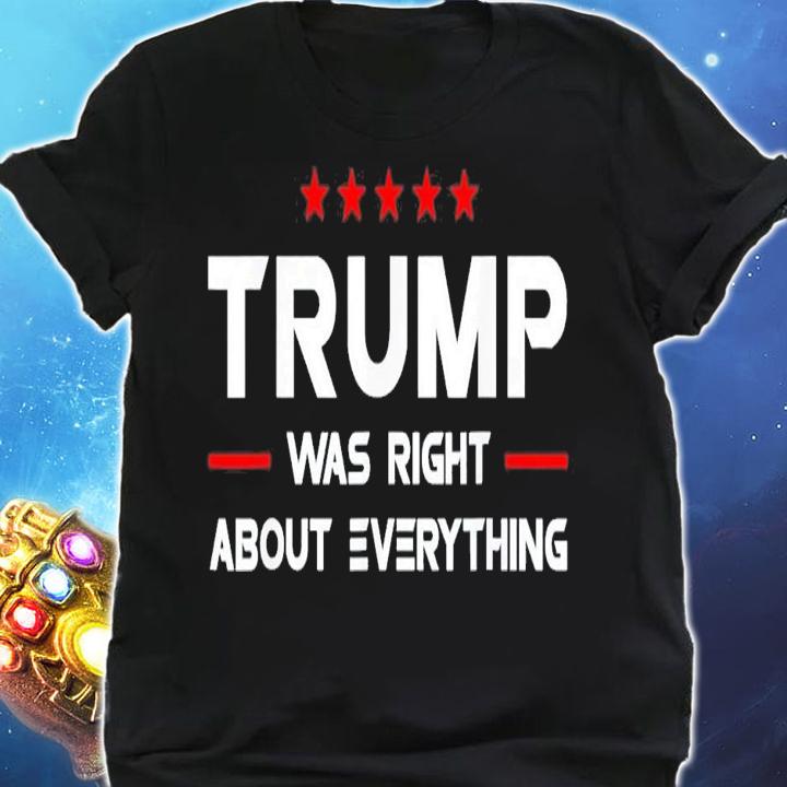 USA American Flag Trump Was Right About Everything T-Shirt t-shirt shirt