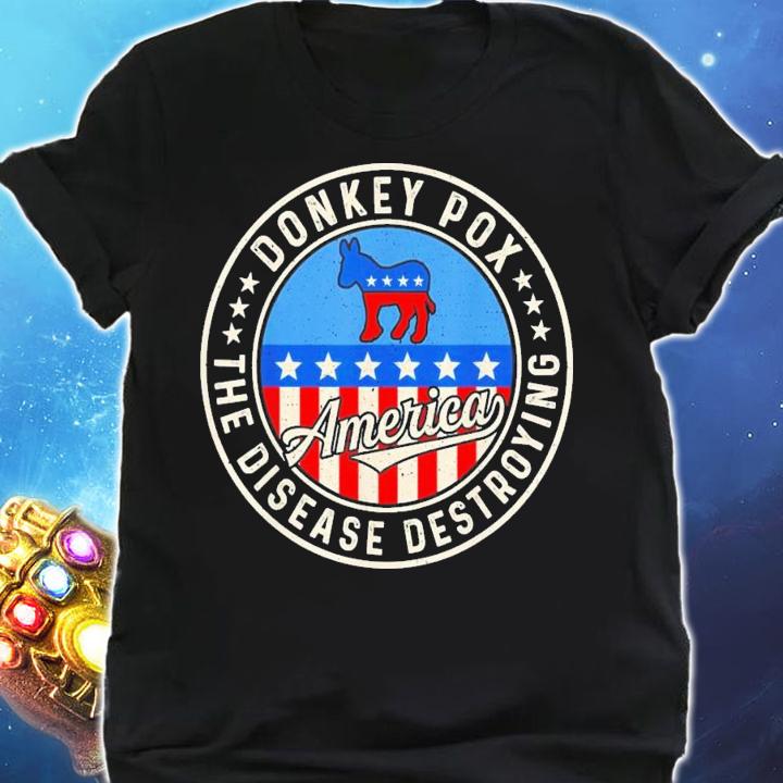 Donkey Pox The Disease Destroying America Donkeypox Retro T-Shirt t-shirt shirt