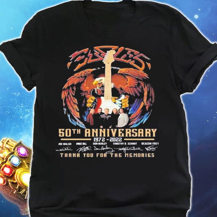 Eagle 50th Anniversary 1972-2022 Signatures Thank You For The Memories T-Shirt t-shirt shirt