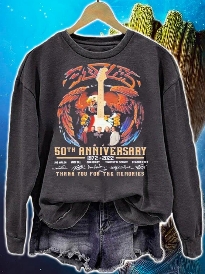 Eagle 50th Anniversary 1972-2022 Signatures Thank You For The Memories T-Shirt t-shirt sweatshirt