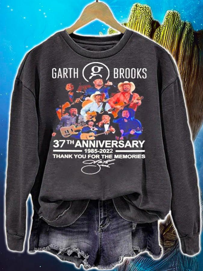 Garth Brooks 37th Anniversary 1985-2022 Signatures Thank You For The Memories Shirt t-shirt sweatshirt