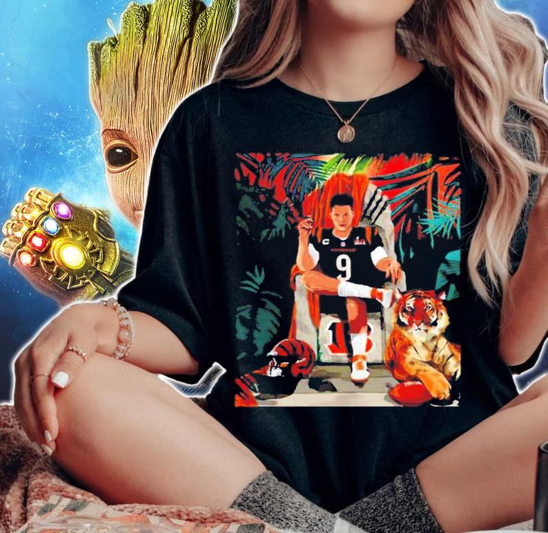 I Am The King Joe Burrow Cincinnati Bengals T-Shirt t-shirt woman shirt