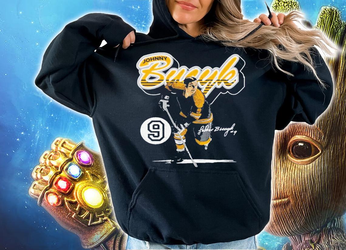 Johnny Bucyk Boston Retro Script Hockey Signatures Shirt t-shirt hoodie