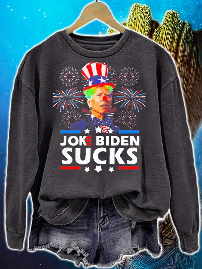 Joke Biden Sucks Anti Joe Biden Pro America Political T-Shirt t-shirt sweatshirt