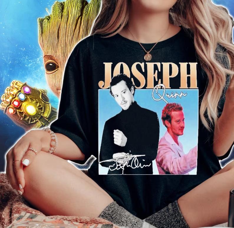 Joseph Quinn Jamie Campbell Bower Vintage Shirt t-shirt woman shirt