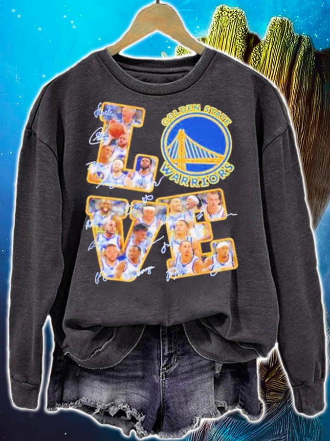 Love NBA Golden State Warriors Team Players 2022 Signatures Shirt t-shirt sweatshirt