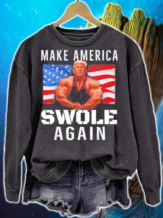 Make America Swole Again Trump Lifting T-Shirt t-shirt sweatshirt