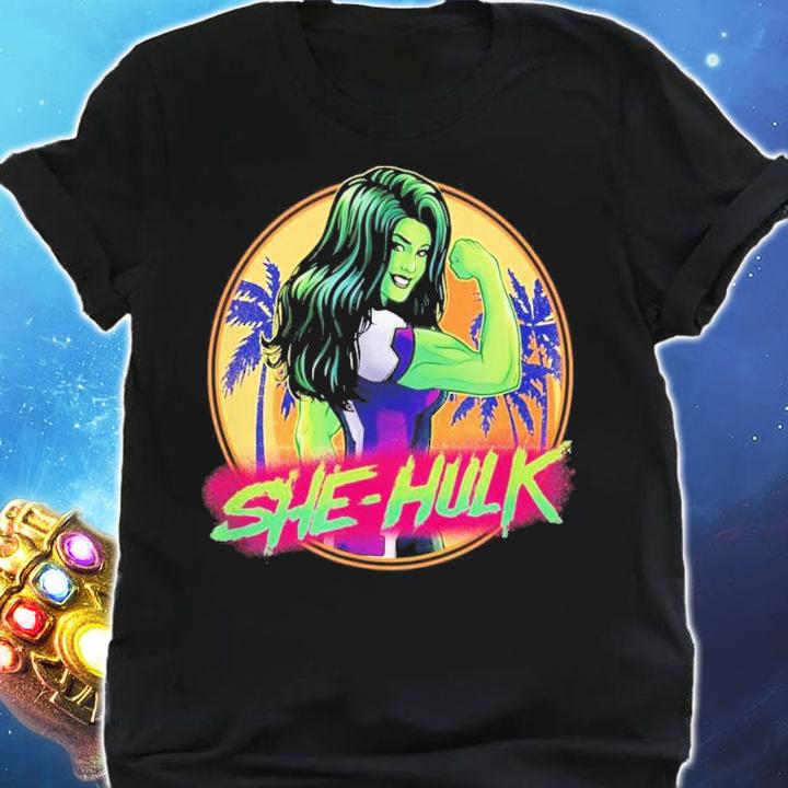 Marvel She-Hulk Attorney At Law Tropical Beach Flex T-Shirt t-shirt shirt