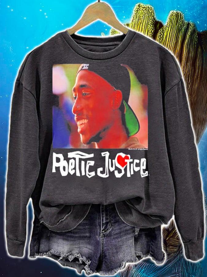 Old School Hiphop Poetic Justic 2PAC Justice T-Shirt t-shirt sweatshirt