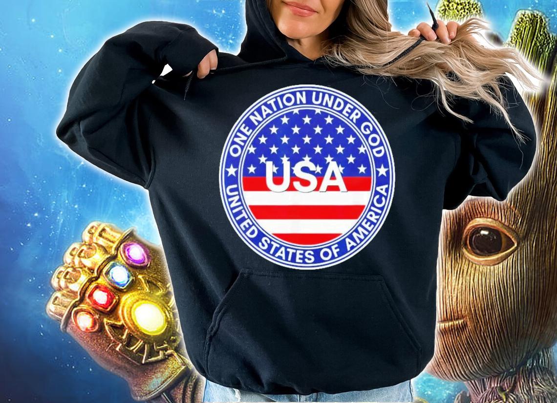 One Nation Under God United States Of America USA 2022 T-Shirt t-shirt hoodie