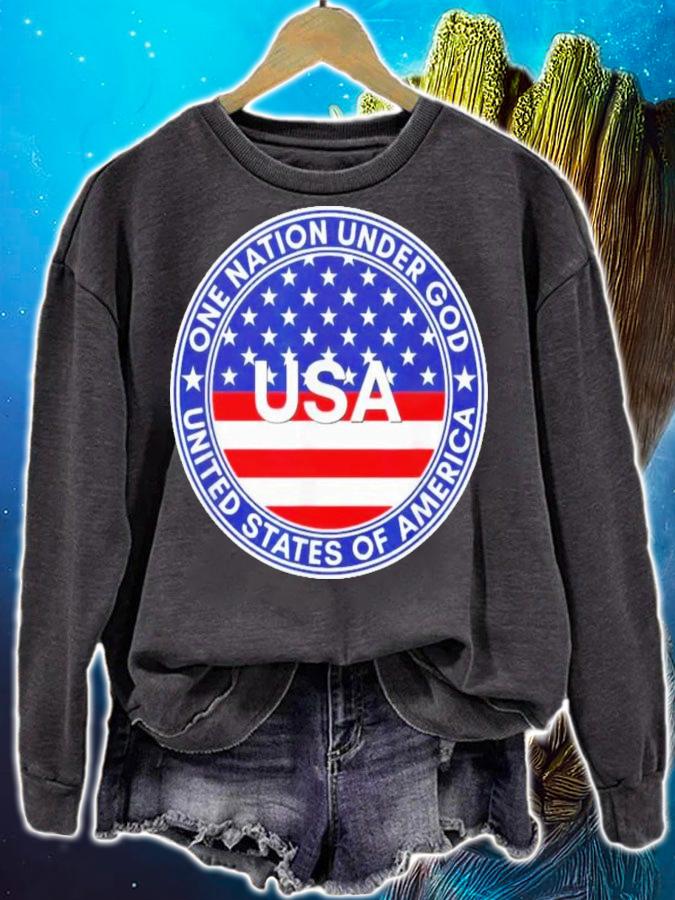 One Nation Under God United States Of America USA 2022 T-Shirt t-shirt sweatshirt
