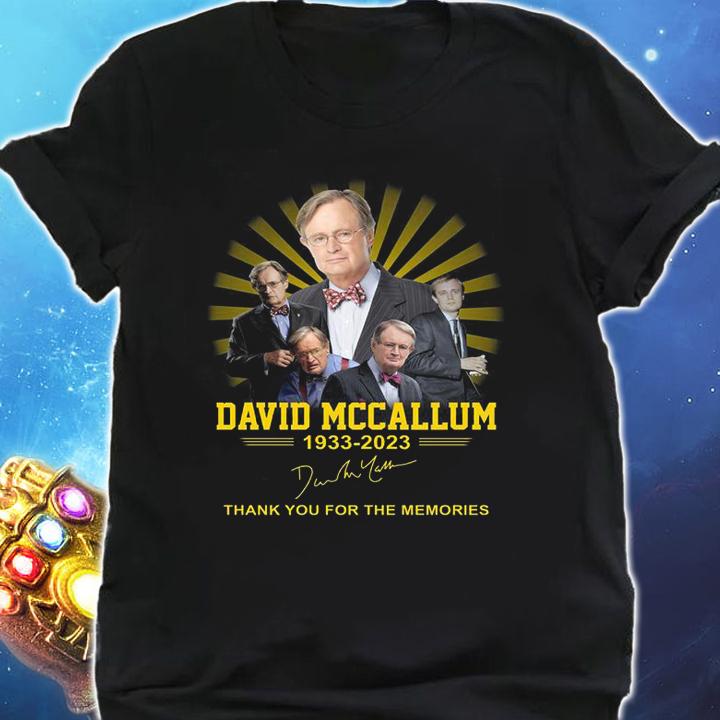 David McCallum 1933-2023 Signature Thank You For The Memories t-shirt shirt