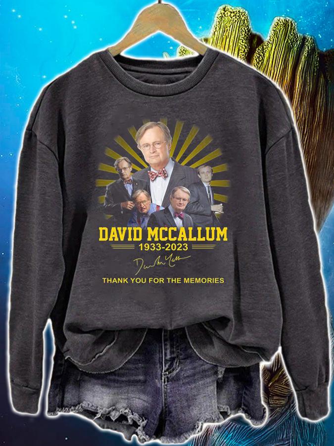 David McCallum 1933-2023 Signature Thank You For The Memories t-shirt sweatshirt