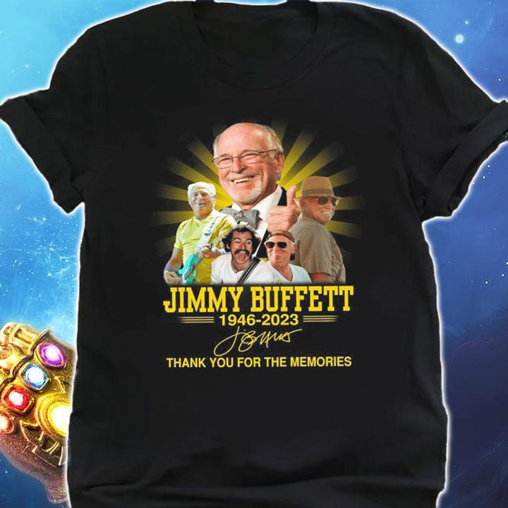 RIP Jimmy Buffett 1946-2023 Thank You For The Memories Signature t-shirt shirt