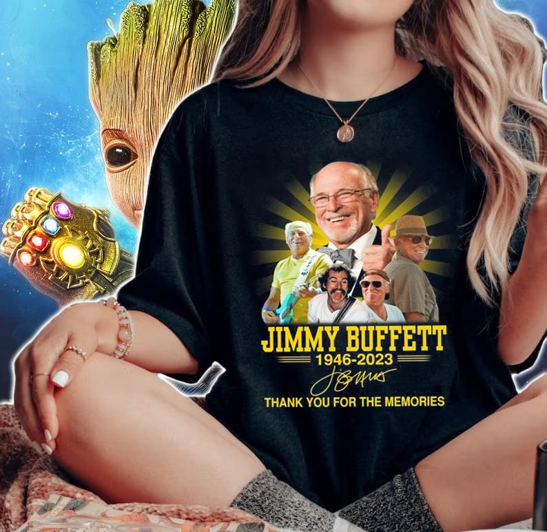 RIP Jimmy Buffett 1946-2023 Thank You For The Memories Signature t-shirt woman shirt