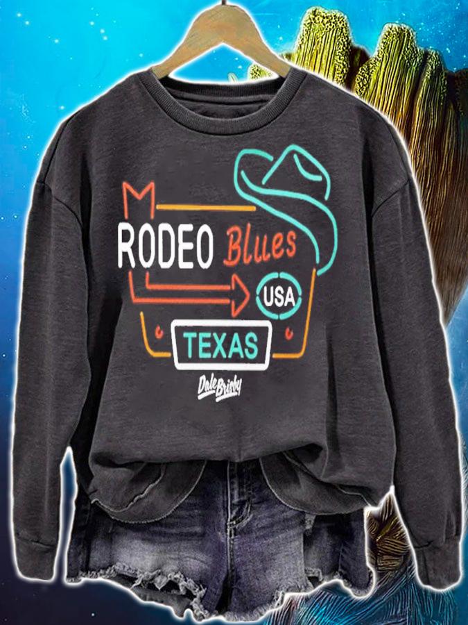 Rodeo Blues Usa Texas Dale Brisby T-Shirt t-shirt sweatshirt
