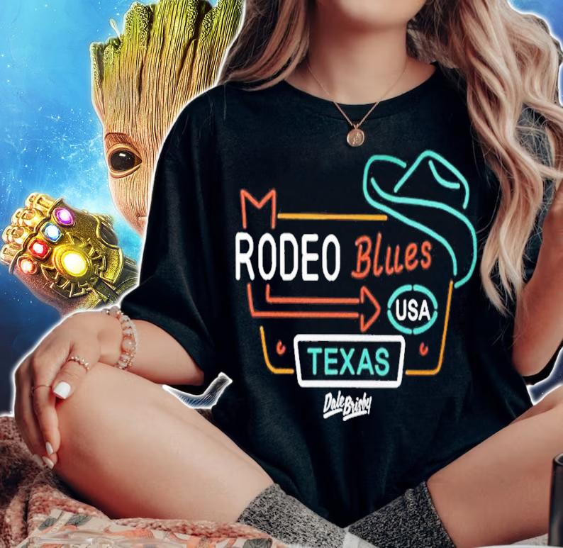 Rodeo Blues Usa Texas Dale Brisby T-Shirt t-shirt woman shirt