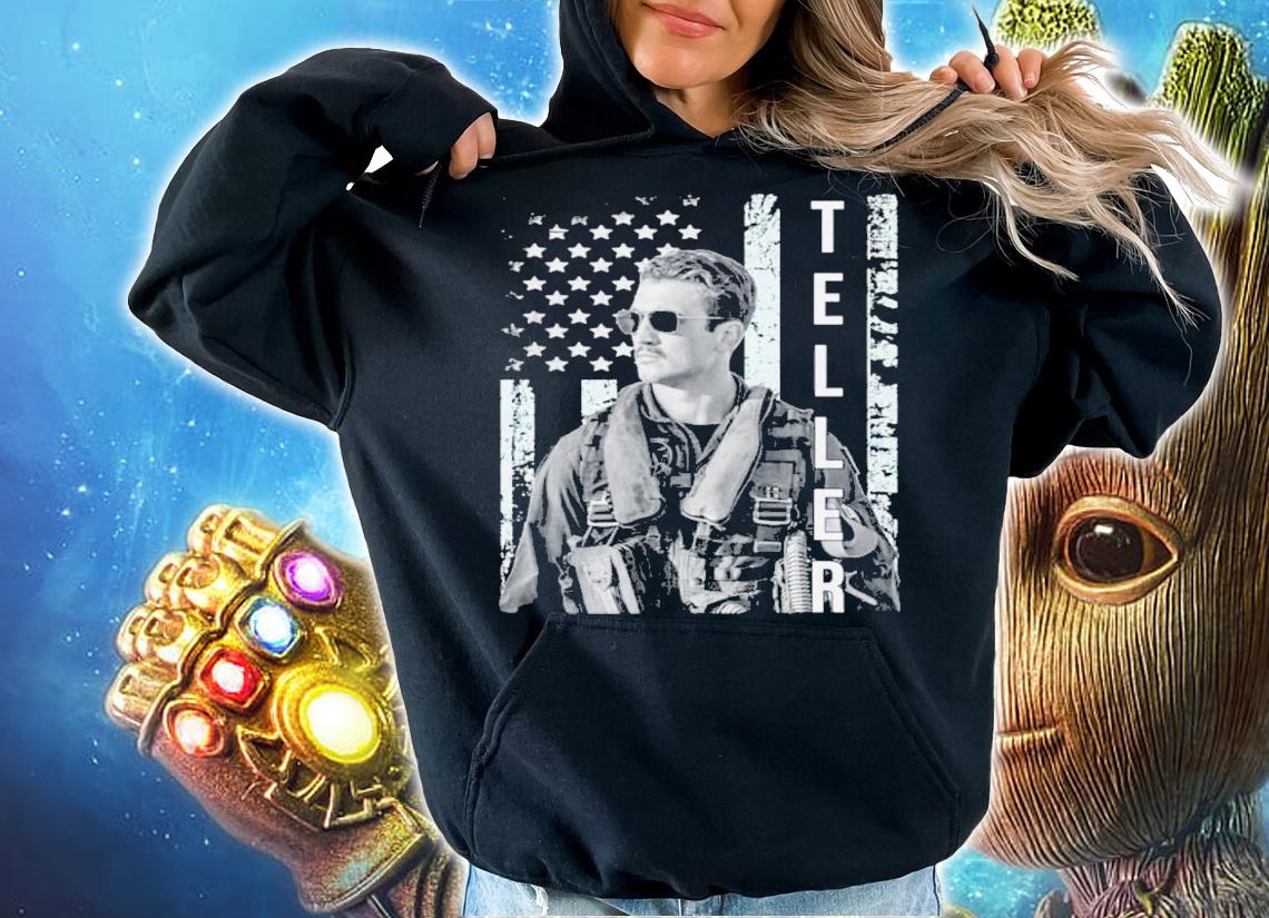 Rooster Miles Teller USA Flag Retro Top Gun Movie 2022 Shirt t-shirt hoodie