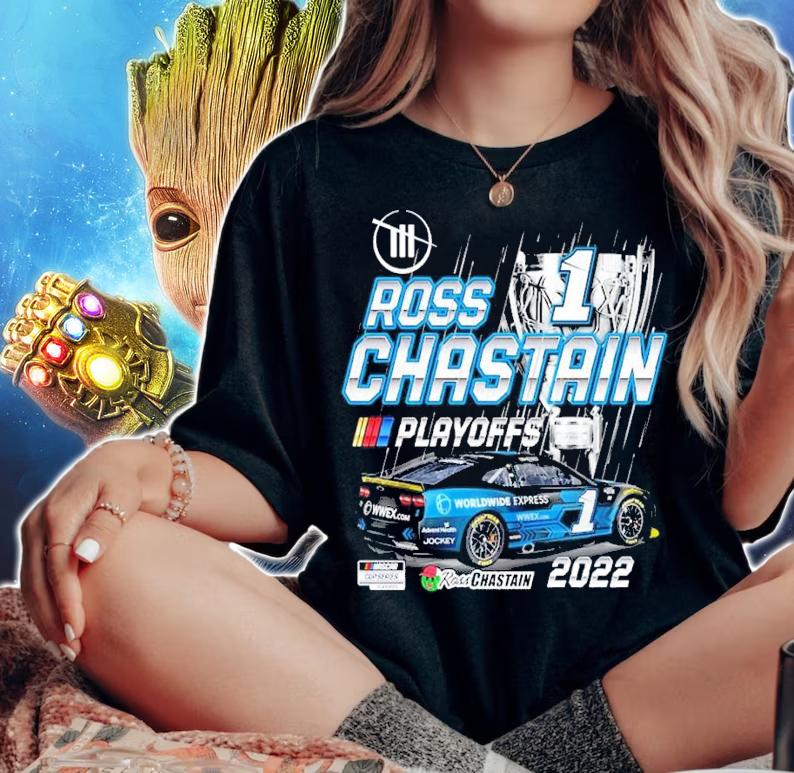 Ross Chastain Trackhouse Racing Team Collection 2022 NASCAR Cup Series Playoffs shirt t-shirt woman shirt