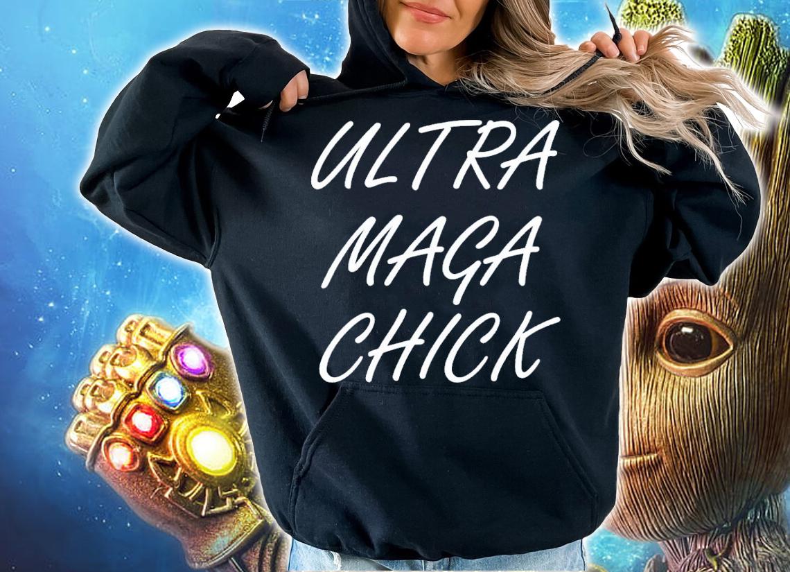 Ultra Maga Chick Support Trump 2024 President #45 Anti-Biden T-Shirt t-shirt hoodie