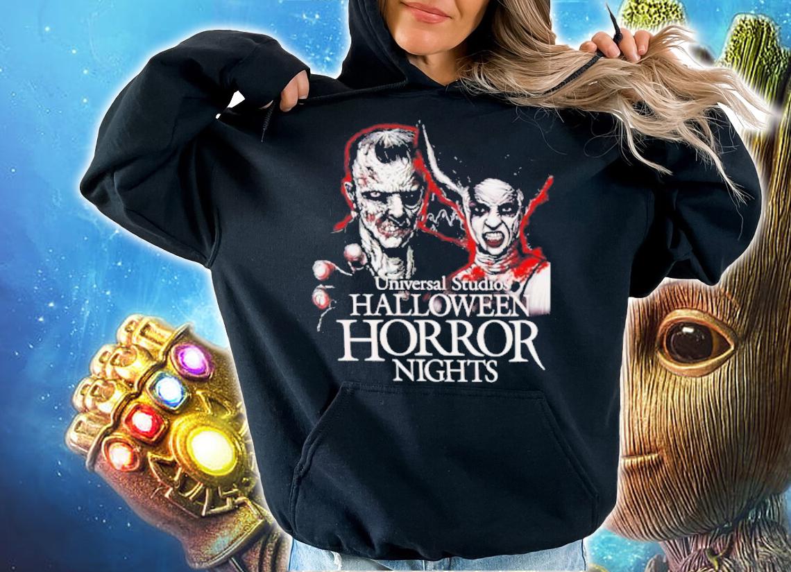 Universal Studios Halloween Horror Nights Frankenstein & Bride Of Frankenstein shirt t-shirt hoodie