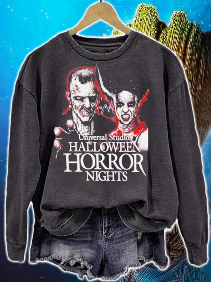 Universal Studios Halloween Horror Nights Frankenstein & Bride Of Frankenstein shirt t-shirt sweatshirt