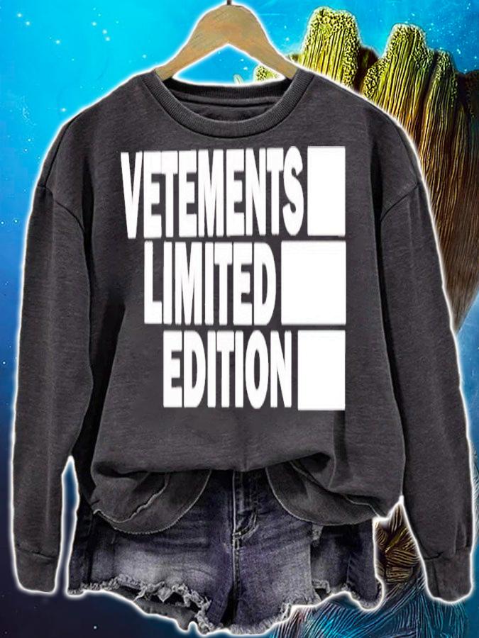 Vetements Limited Edition Vetements shirt t-shirt sweatshirt
