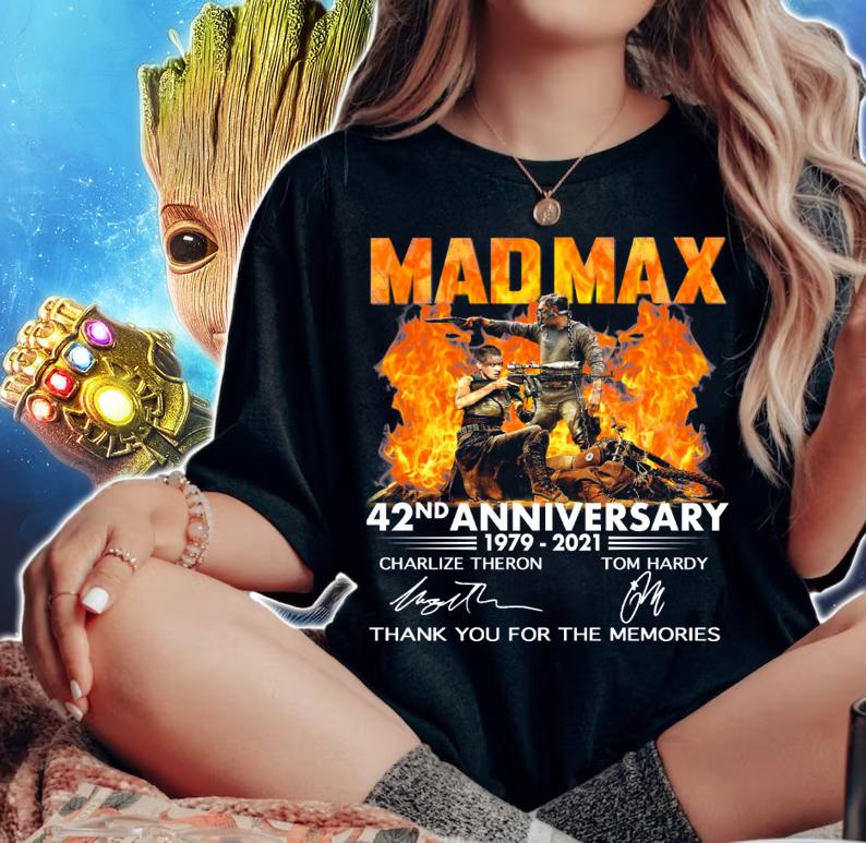 Madmax 42nd Anniversary 1979-2021 Thank You For The Memories Signatures t-shirt woman shirt