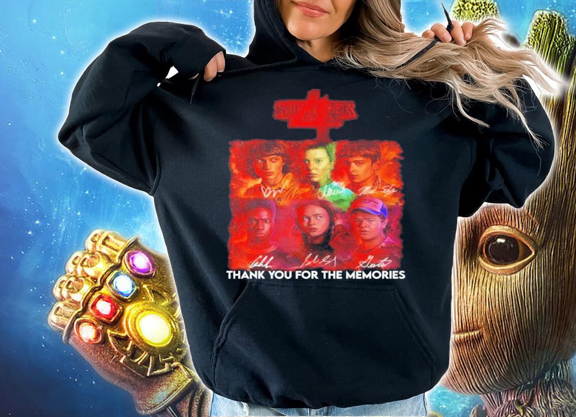 Stranger Things Season 4 Signatures Thank You For The Memories Shirt t-shirt hoodie