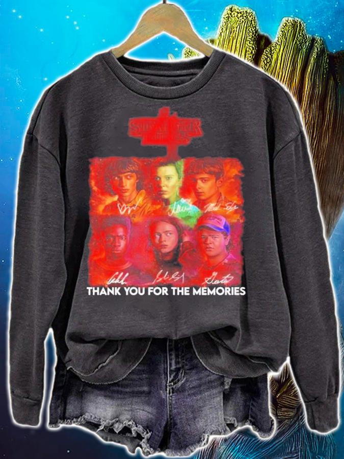 Stranger Things Season 4 Signatures Thank You For The Memories Shirt t-shirt sweatshirt