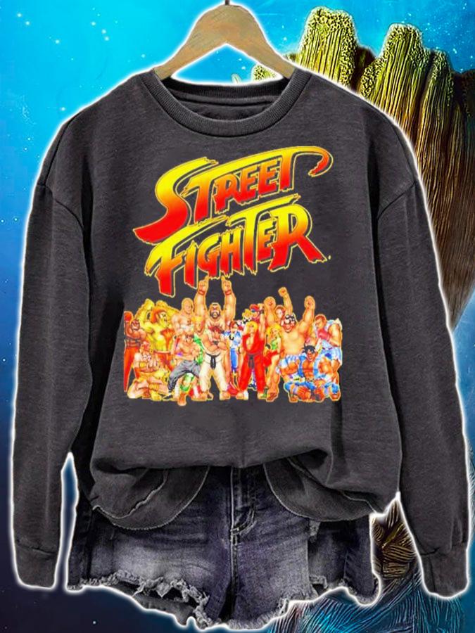 Street Fighter Retro Game T-Shirt t-shirt sweatshirt