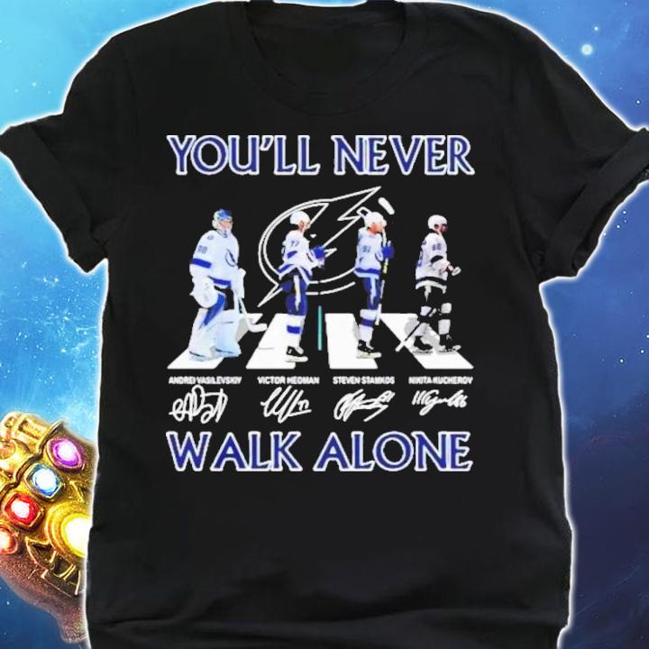 Tampa Bay Lightning Youll Never Walk Alone Abbey Road Signatures Shirt t-shirt shirt