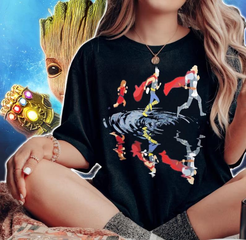 Reflection Water Mirror Thor Love And Thunder 4 Running t-shirt woman shirt