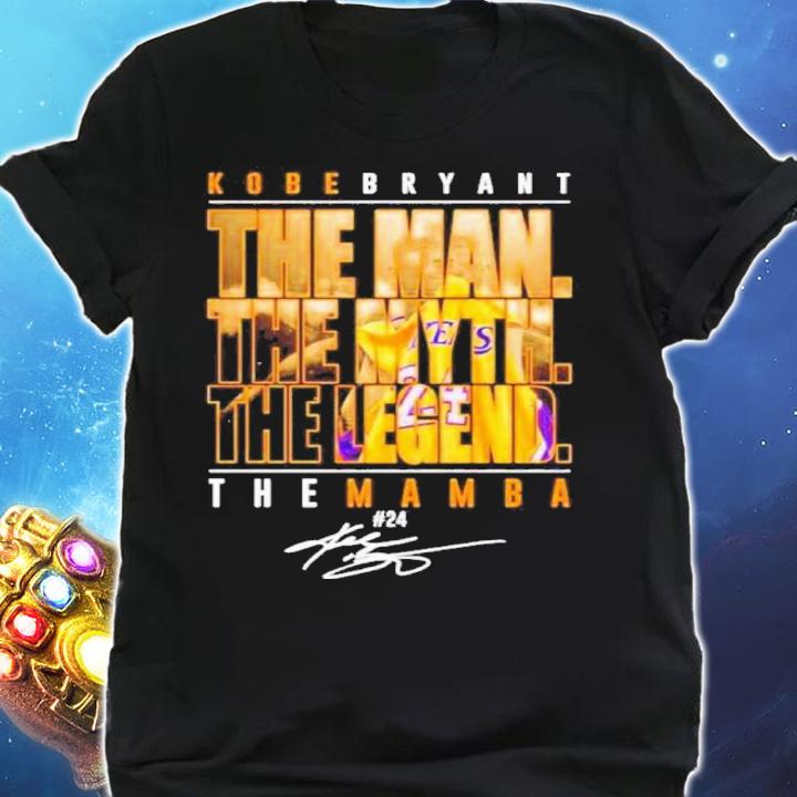 The Man The Myth The Legend The Mamba #24 Kobe Bryant Signature Shirt t-shirt shirt