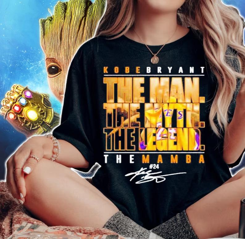 The Man The Myth The Legend The Mamba #24 Kobe Bryant Signature Shirt t-shirt woman shirt