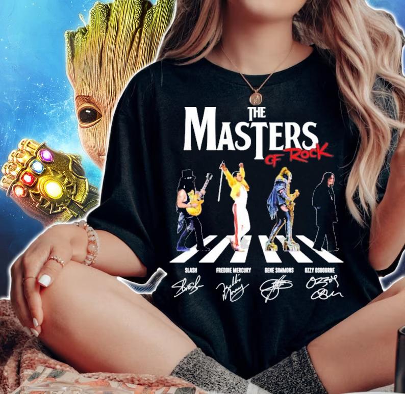 The Masters Of Rock Abbey Road Signatures Shirt t-shirt woman shirt
